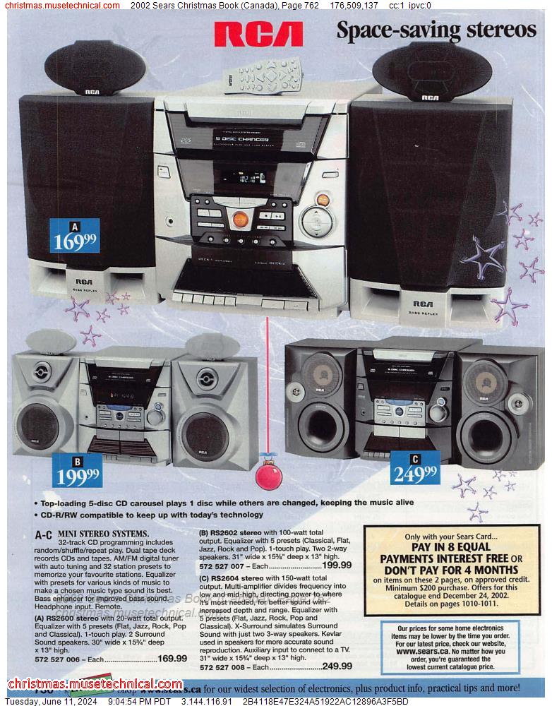2002 Sears Christmas Book (Canada), Page 762