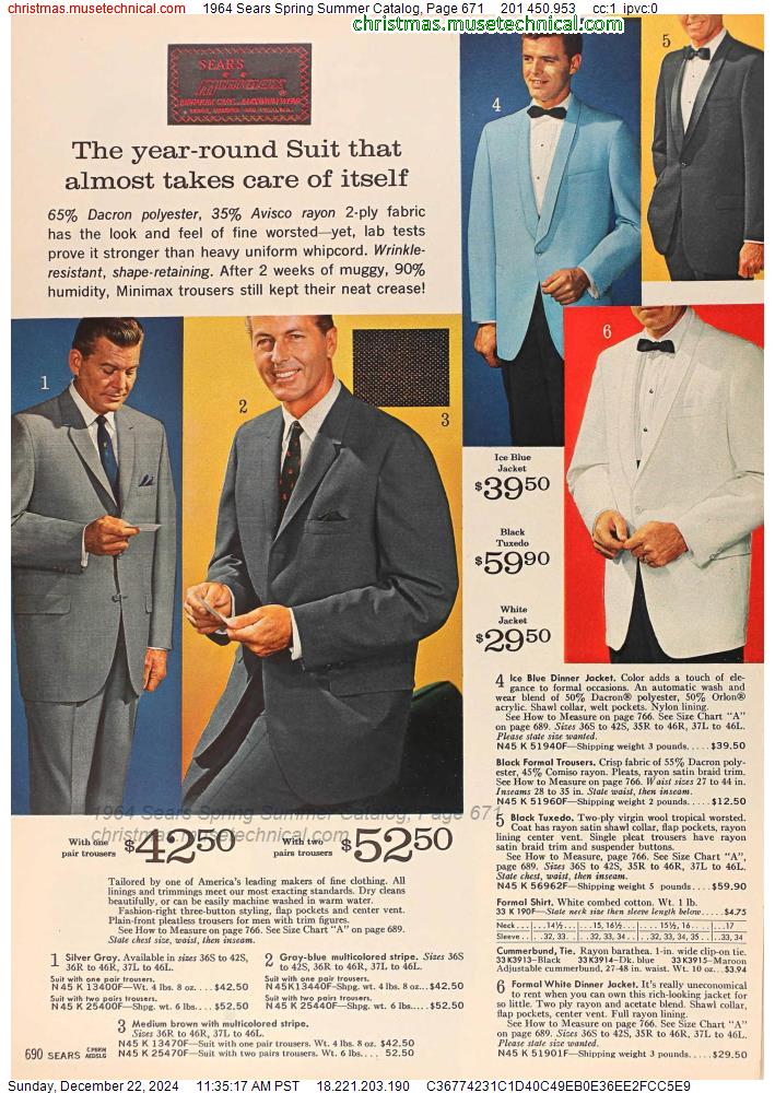 1964 Sears Spring Summer Catalog, Page 671