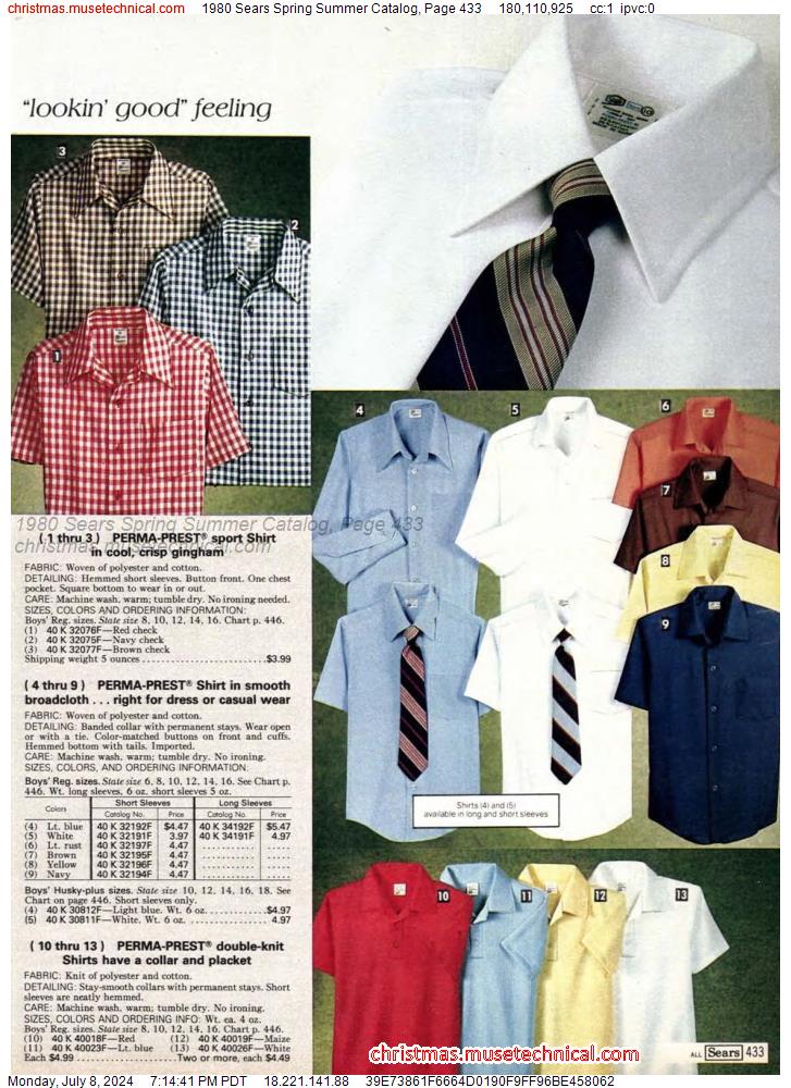 1980 Sears Spring Summer Catalog, Page 433