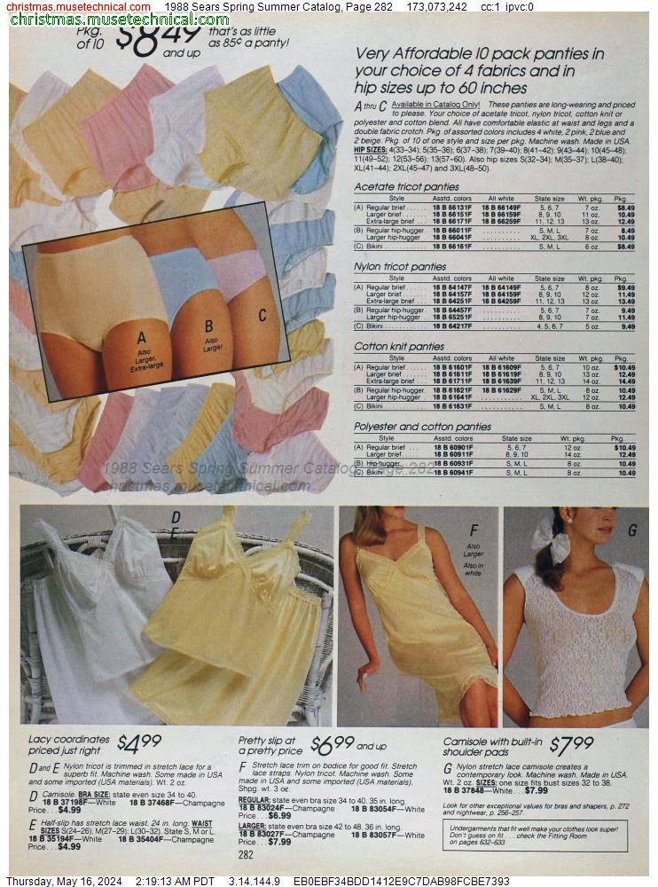 1988 Sears Spring Summer Catalog, Page 282