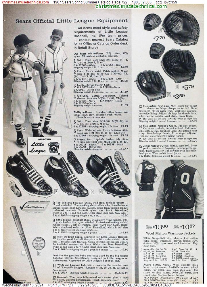 1967 Sears Spring Summer Catalog, Page 722