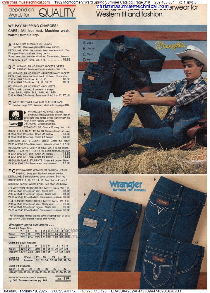 1982 Montgomery Ward Spring Summer Catalog, Page 319