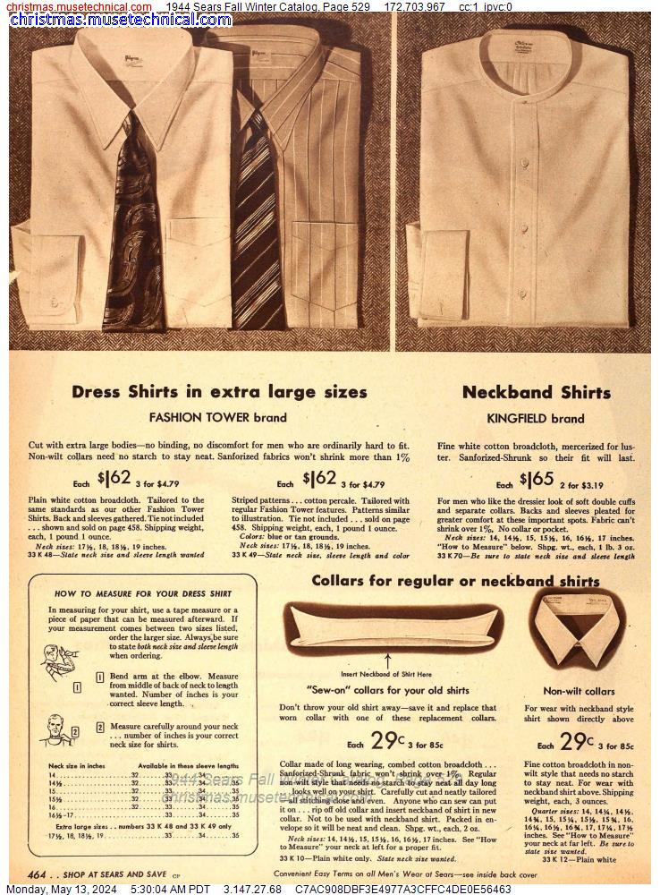 1944 Sears Fall Winter Catalog, Page 529
