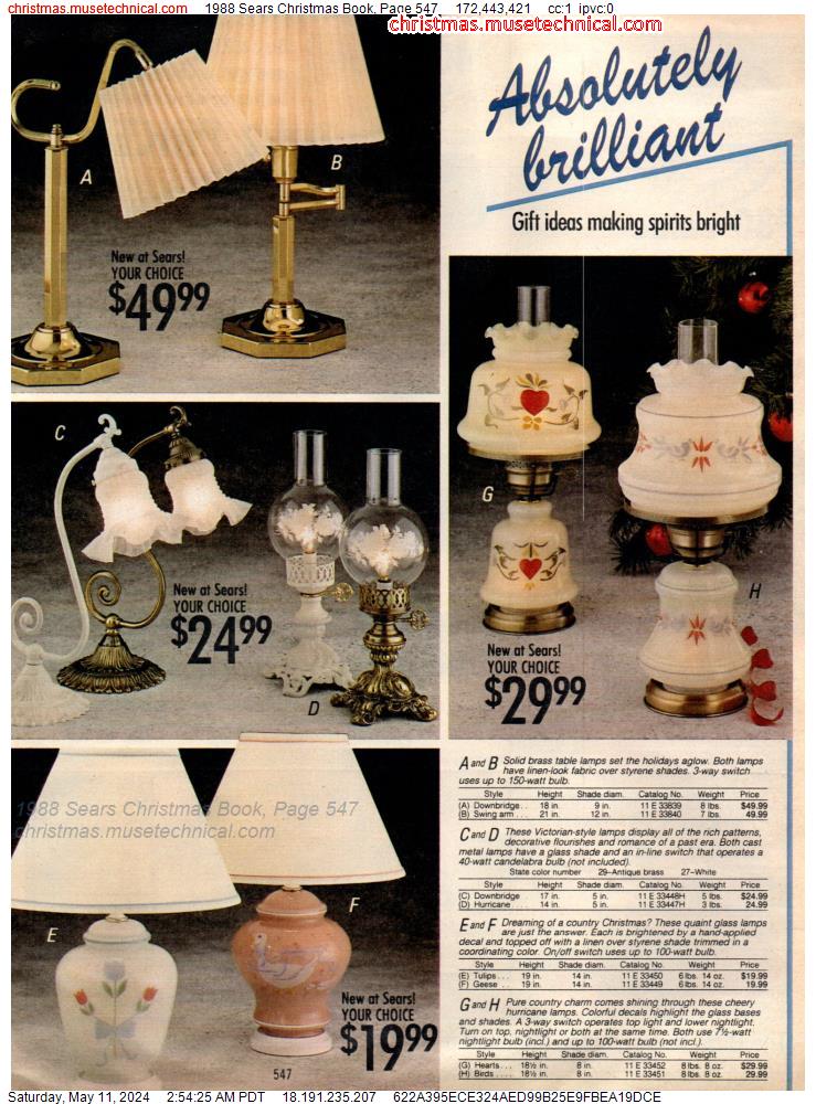 1988 Sears Christmas Book, Page 547