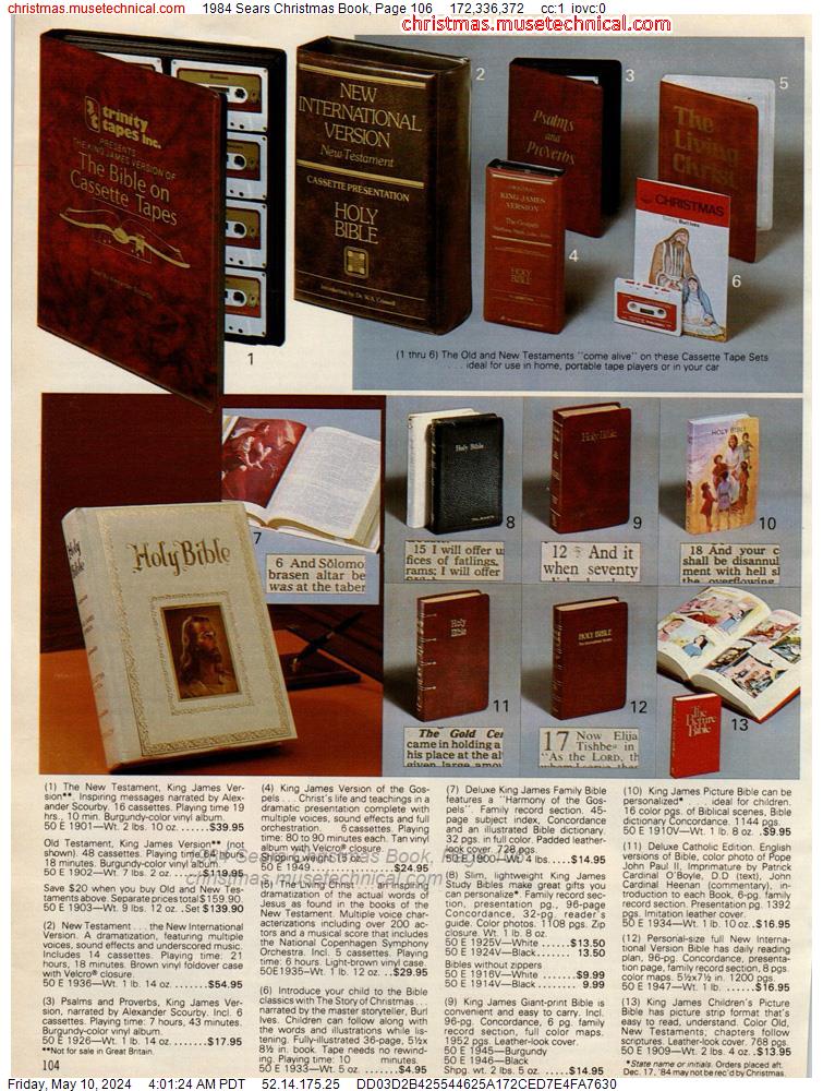 1984 Sears Christmas Book, Page 106