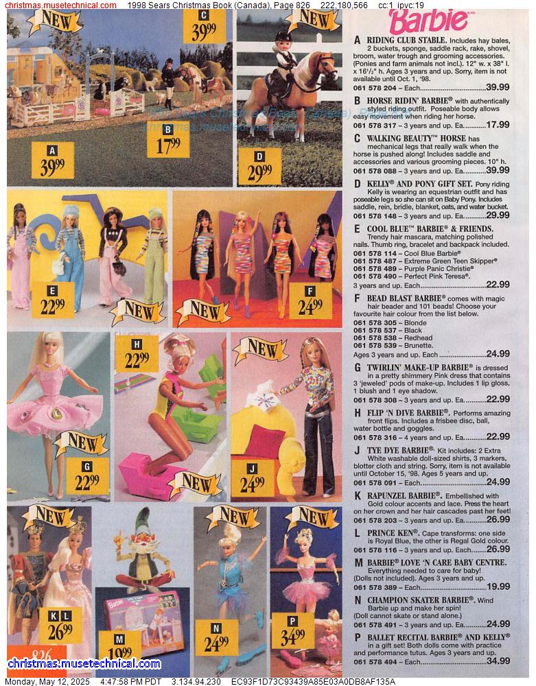 1998 Sears Christmas Book (Canada), Page 826