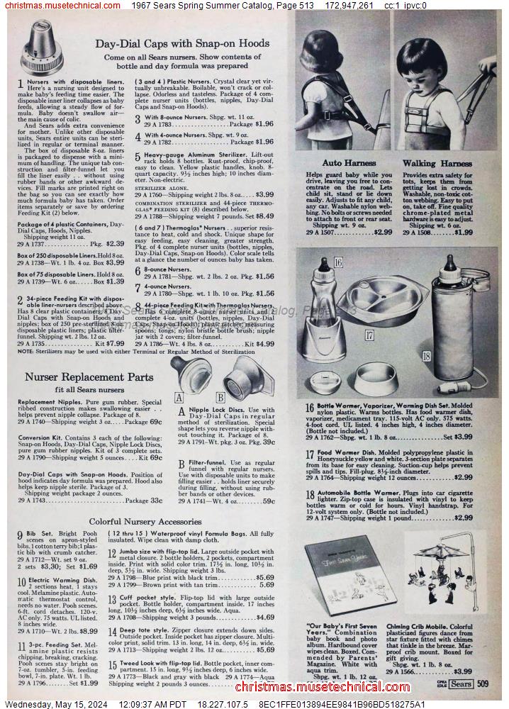 1967 Sears Spring Summer Catalog, Page 513
