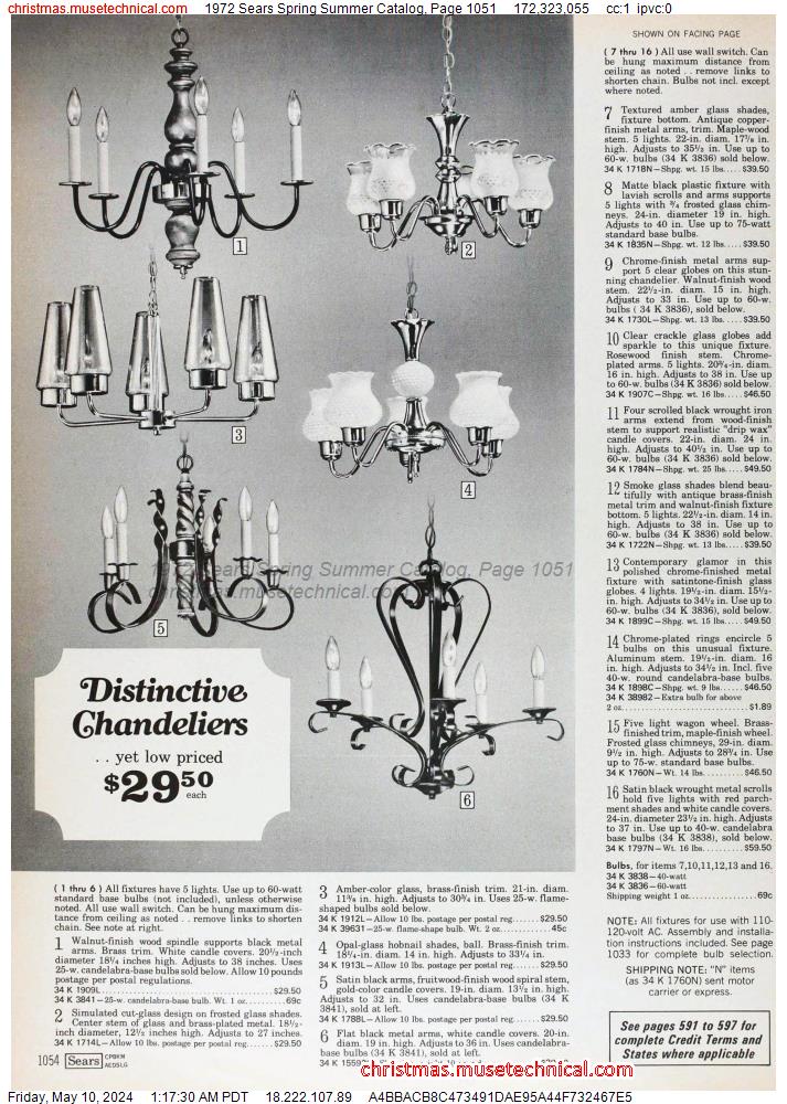 1972 Sears Spring Summer Catalog, Page 1051