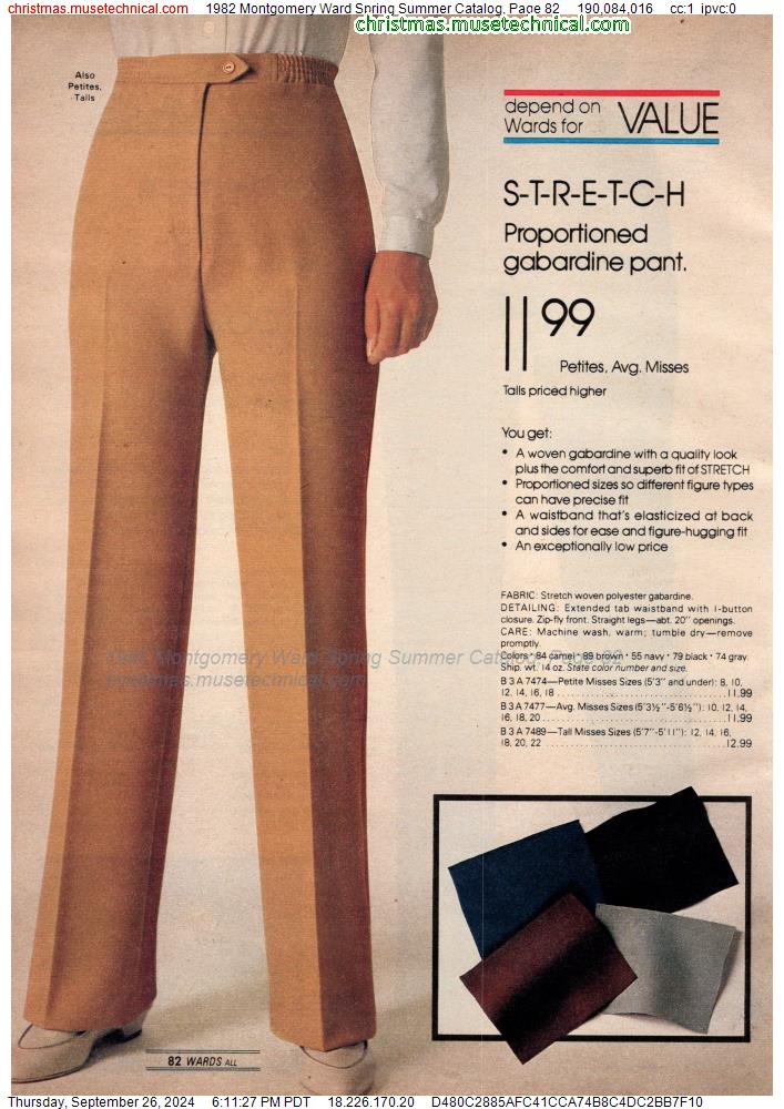 1982 Montgomery Ward Spring Summer Catalog, Page 82