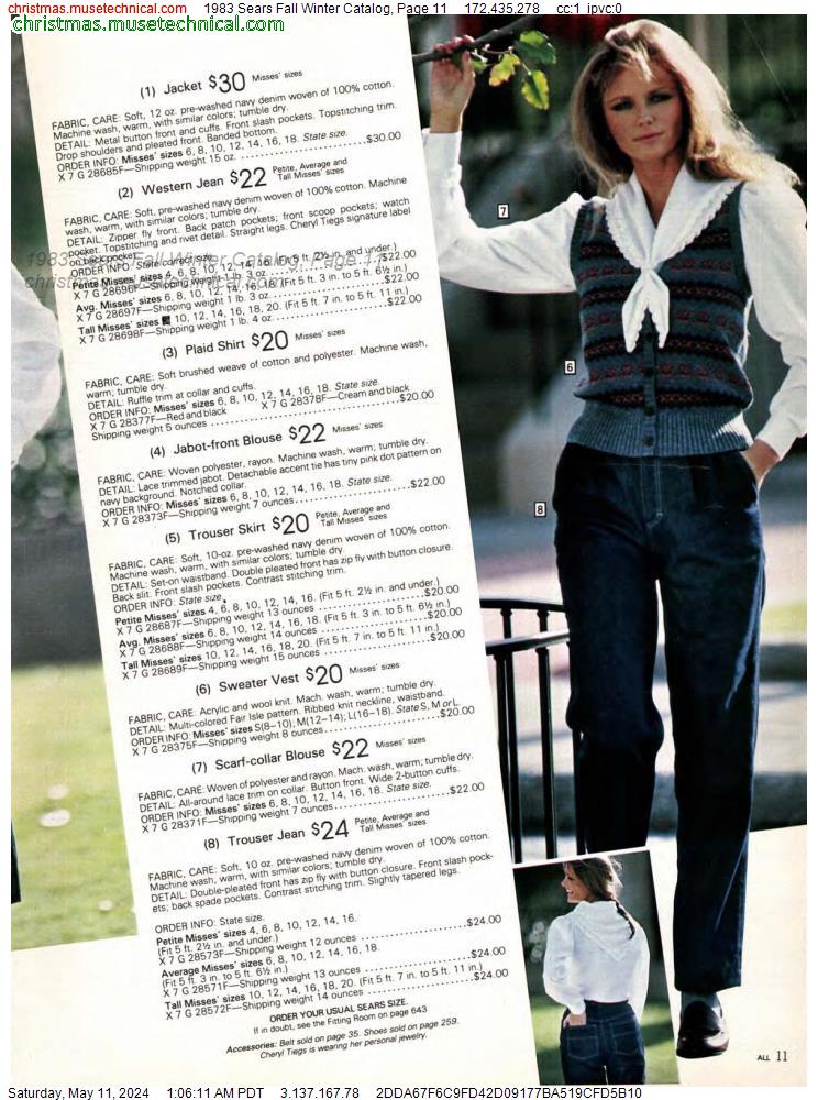 1983 Sears Fall Winter Catalog, Page 11