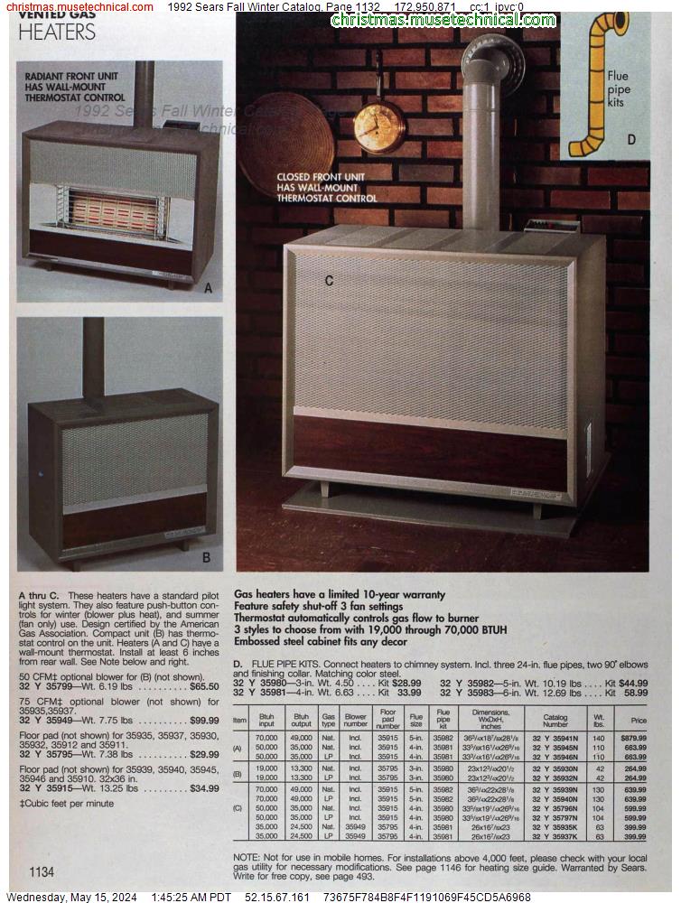 1992 Sears Fall Winter Catalog, Page 1132