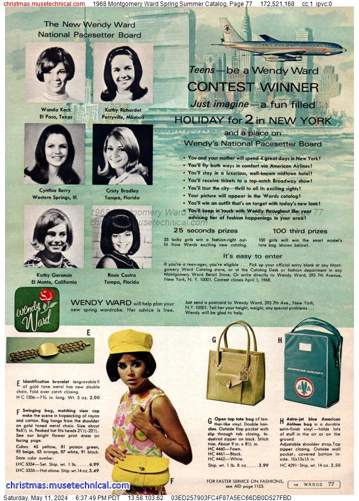 1968 Montgomery Ward Spring Summer Catalog, Page 77