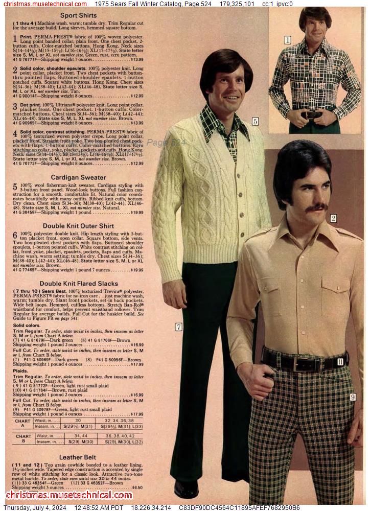 1975 Sears Fall Winter Catalog, Page 524