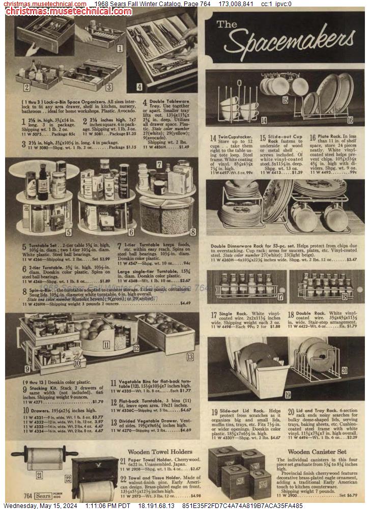1968 Sears Fall Winter Catalog, Page 764