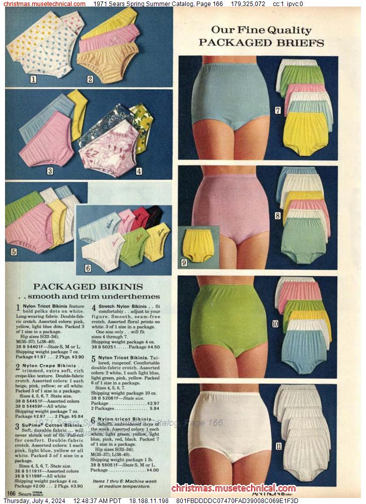 1971 Sears Spring Summer Catalog, Page 166