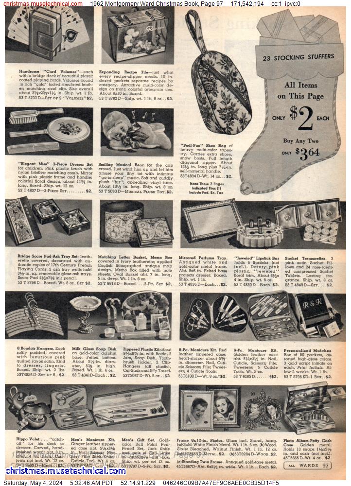 1962 Montgomery Ward Christmas Book, Page 97