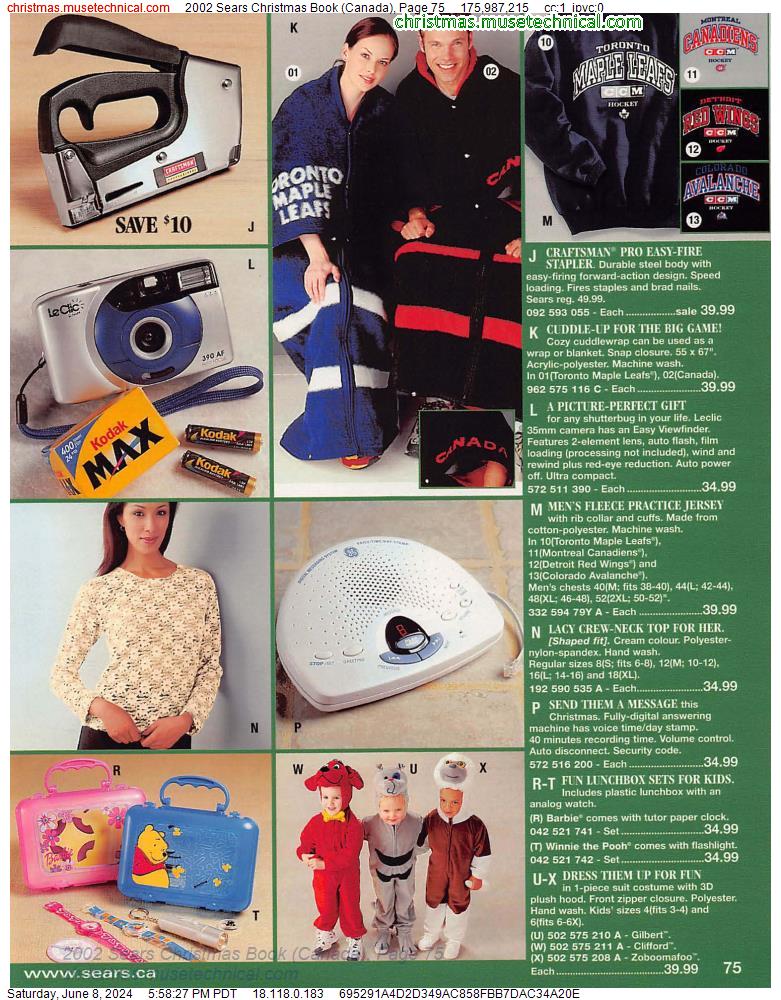 2002 Sears Christmas Book (Canada), Page 75