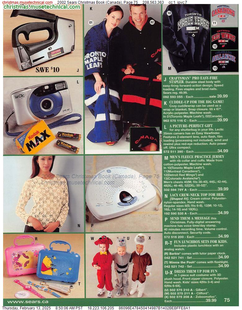 2002 Sears Christmas Book (Canada), Page 75