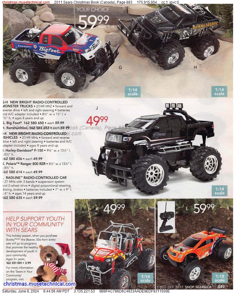 2011 Sears Christmas Book (Canada), Page 883