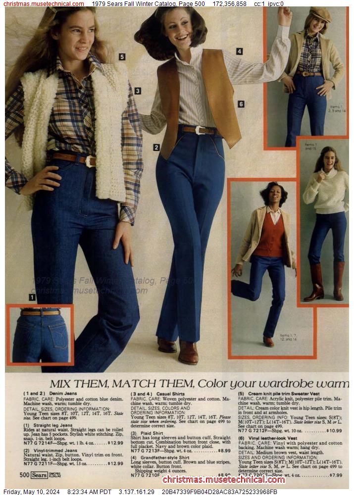1979 Sears Fall Winter Catalog, Page 500