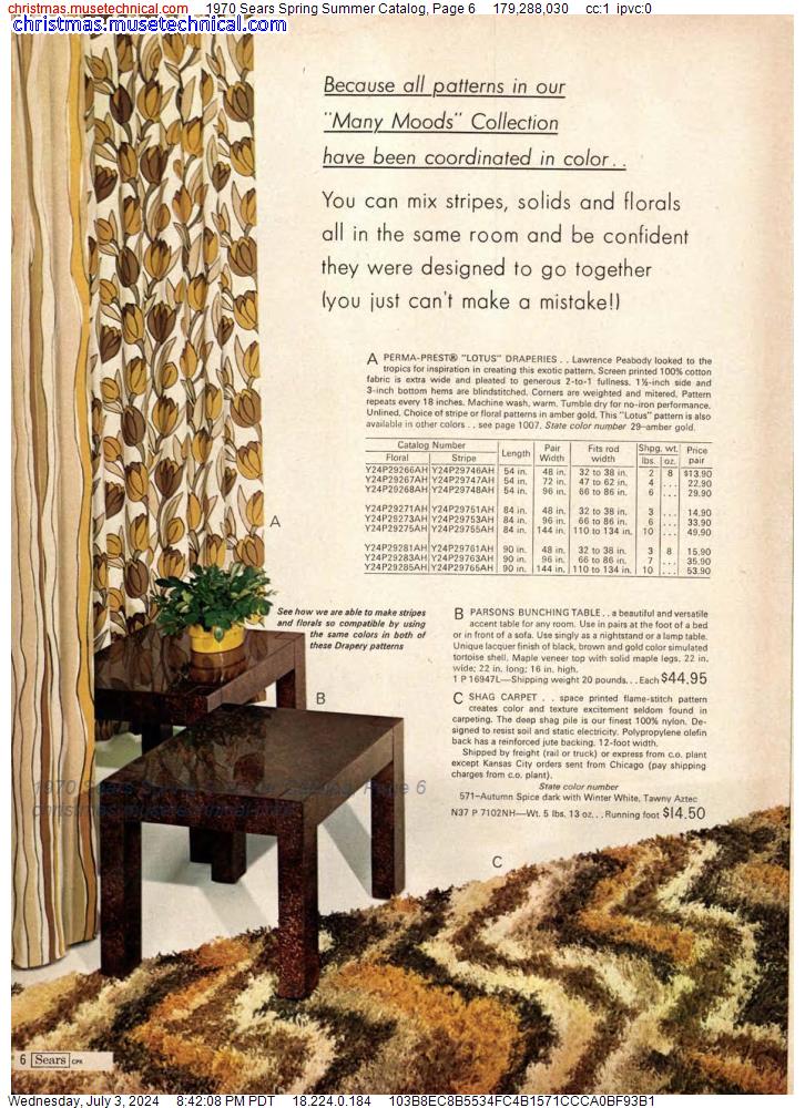 1970 Sears Spring Summer Catalog, Page 6