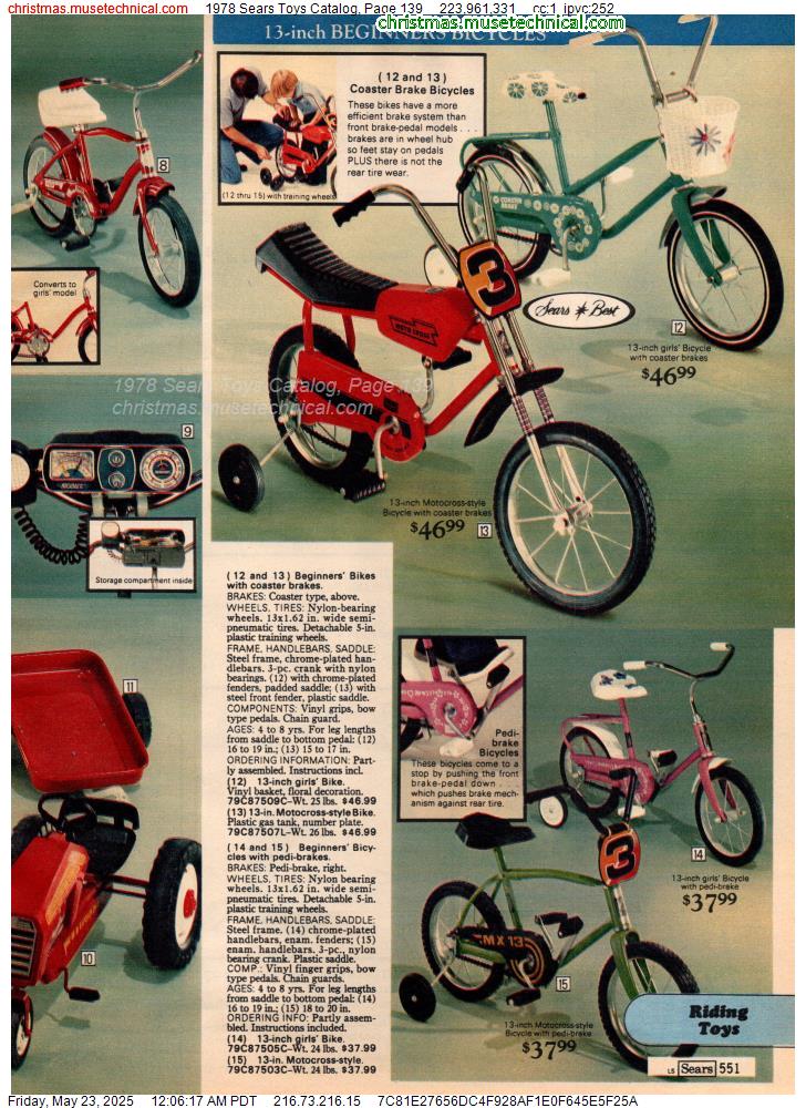 1978 Sears Toys Catalog, Page 139