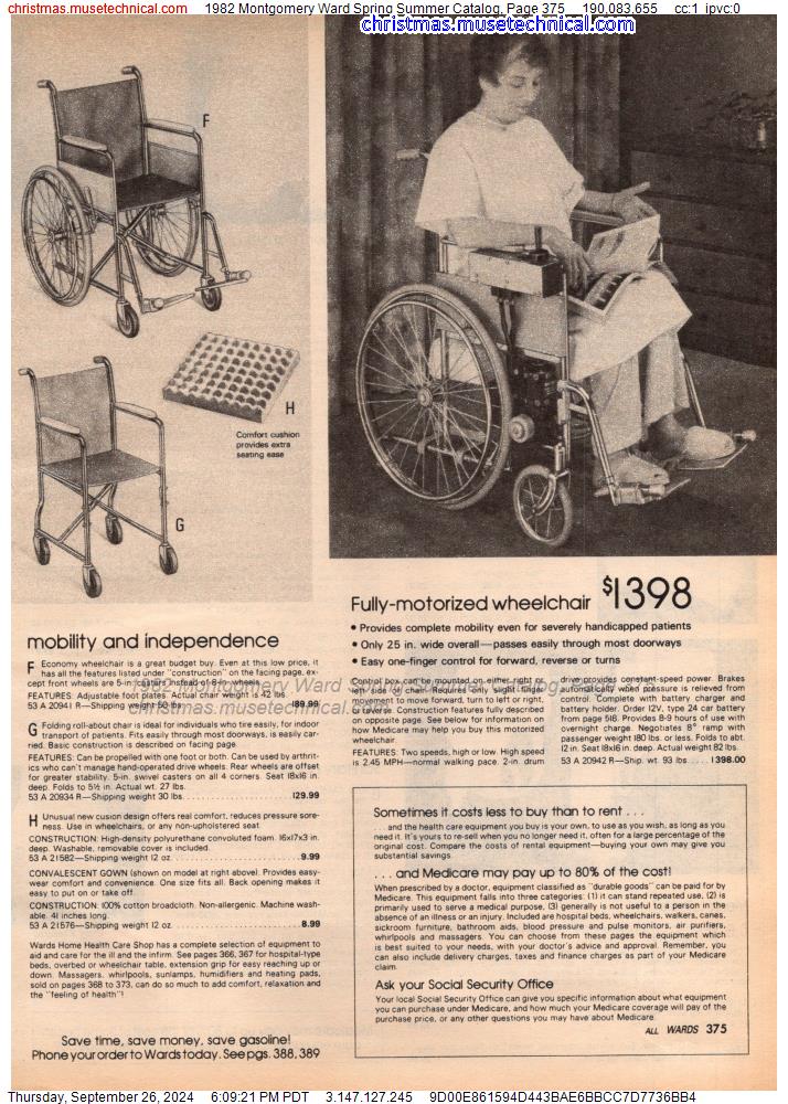 1982 Montgomery Ward Spring Summer Catalog, Page 375