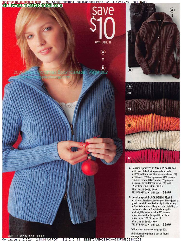 2008 Sears Christmas Book (Canada), Page 202