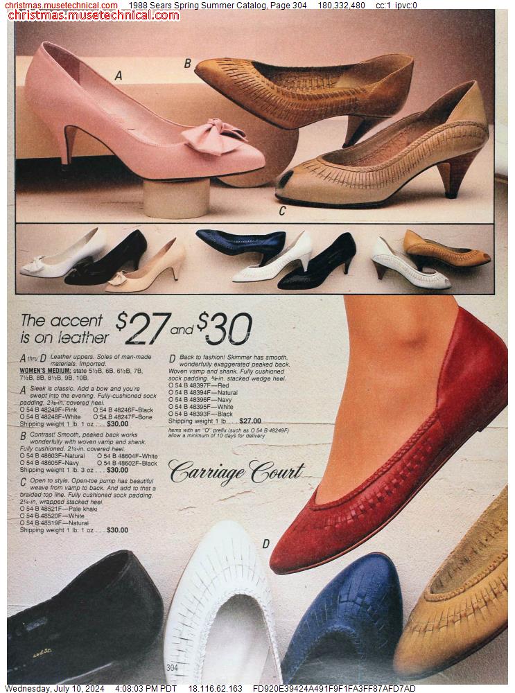 1988 Sears Spring Summer Catalog, Page 304