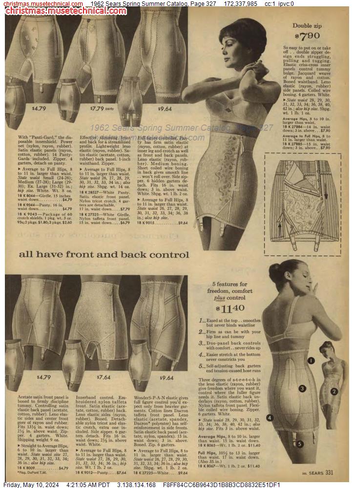 1962 Sears Spring Summer Catalog, Page 327