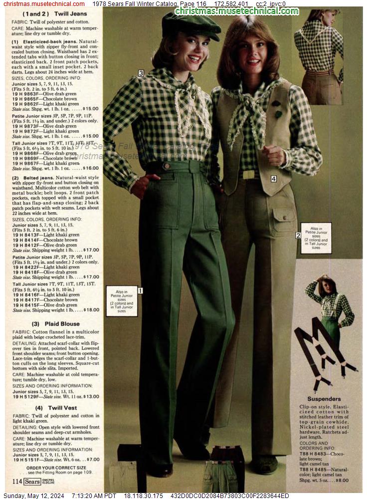 1978 Sears Fall Winter Catalog, Page 116