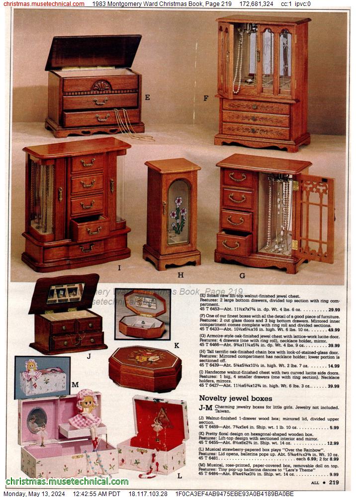1983 Montgomery Ward Christmas Book, Page 219