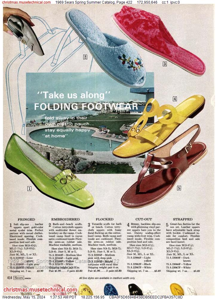 1969 Sears Spring Summer Catalog, Page 422