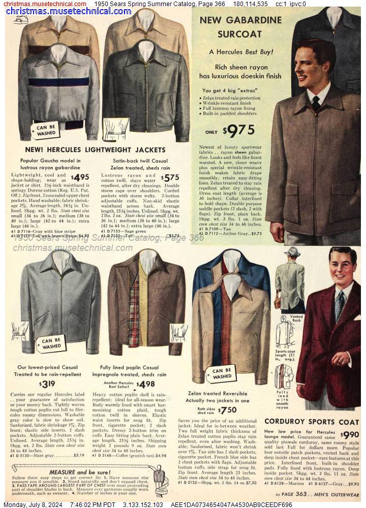 1950 Sears Spring Summer Catalog, Page 366