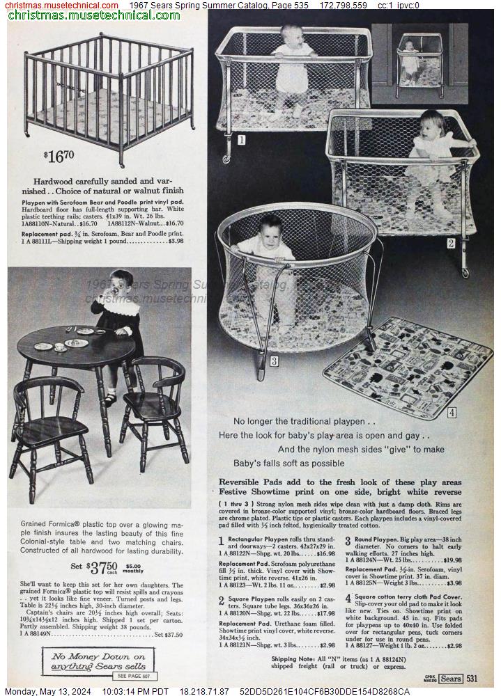 1967 Sears Spring Summer Catalog, Page 535