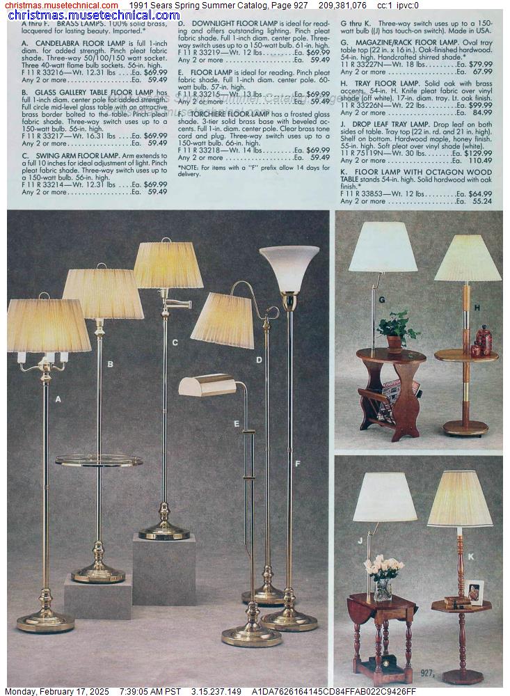 1991 Sears Spring Summer Catalog, Page 927