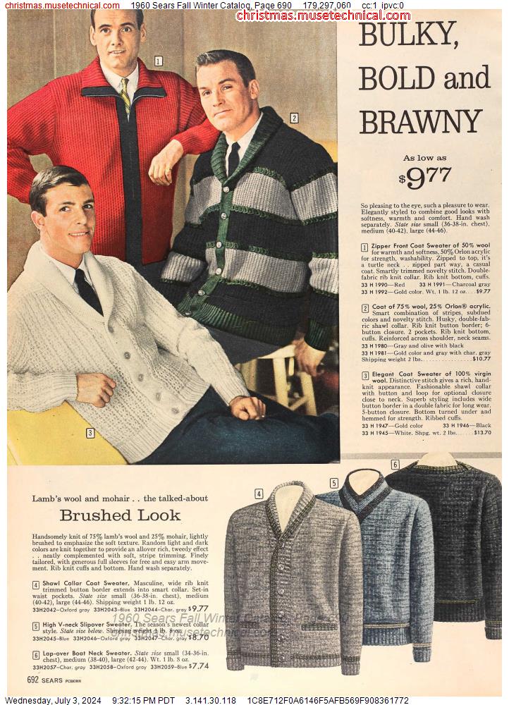 1960 Sears Fall Winter Catalog, Page 690