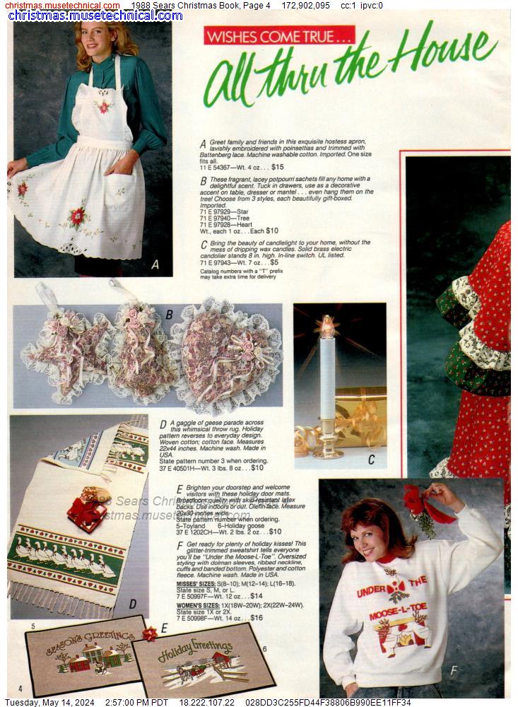 1988 Sears Christmas Book, Page 4