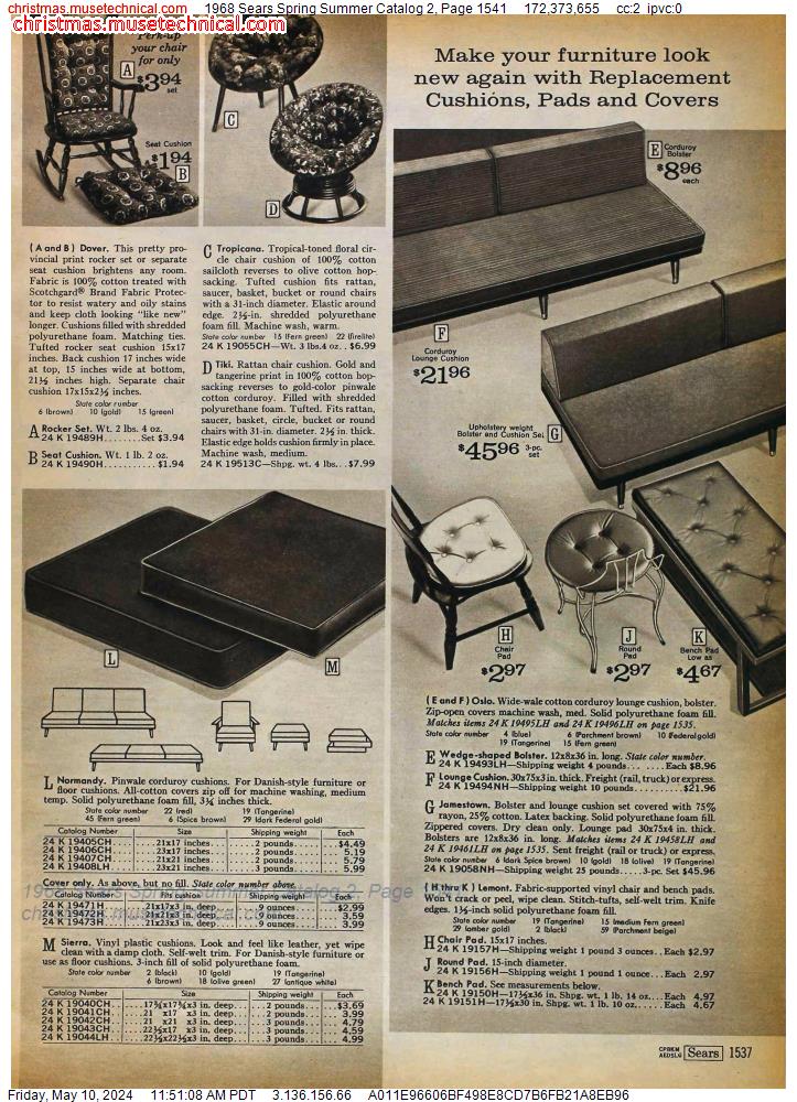 1968 Sears Spring Summer Catalog 2, Page 1541
