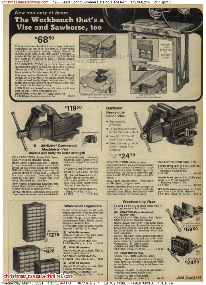 1976 Sears Spring Summer Catalog, Page 647