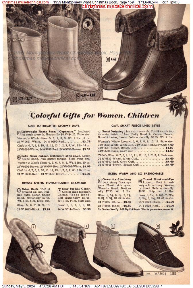 1959 Montgomery Ward Christmas Book, Page 159
