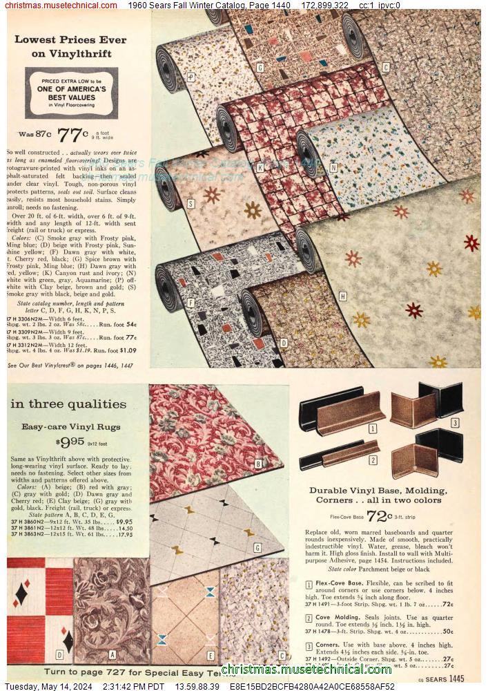 1960 Sears Fall Winter Catalog, Page 1440