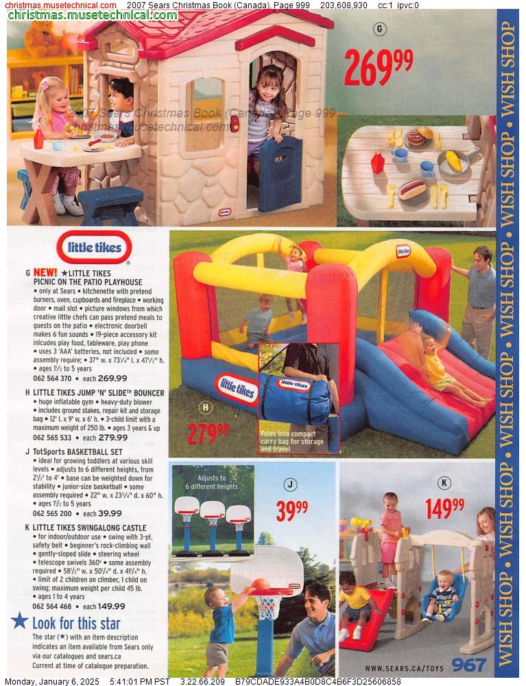 2007 Sears Christmas Book (Canada), Page 999