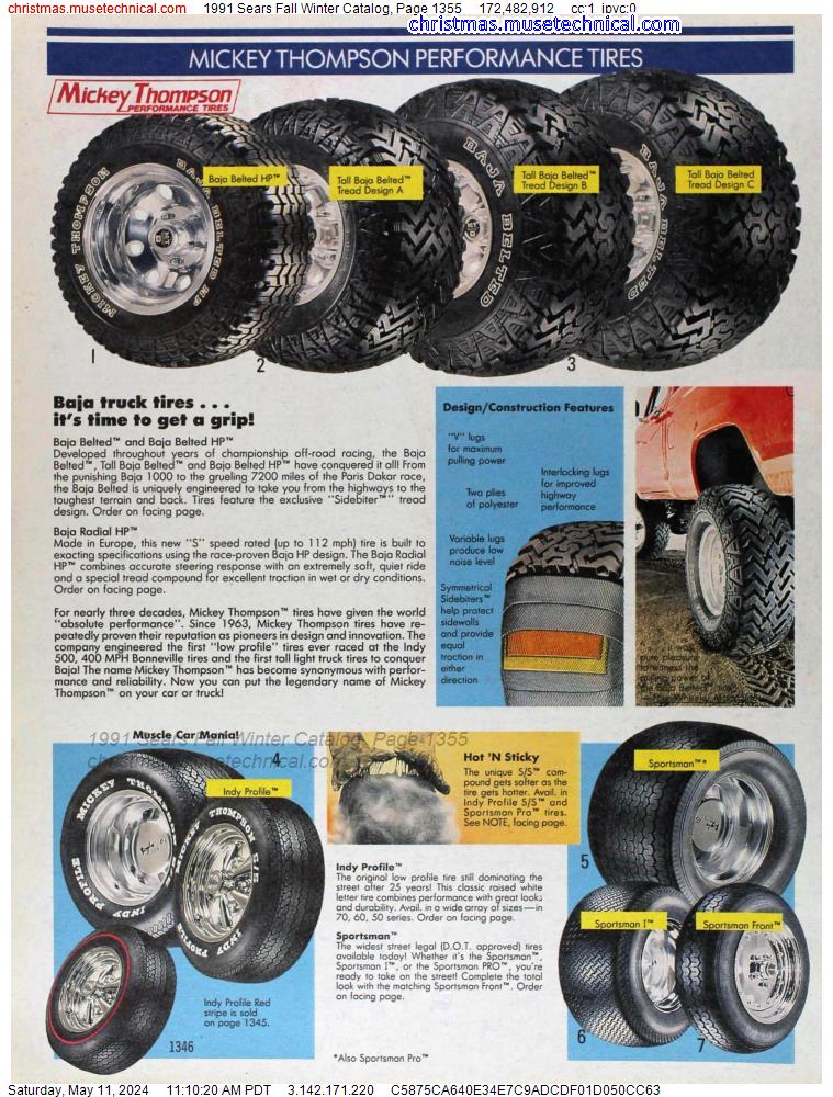 1991 Sears Fall Winter Catalog, Page 1355