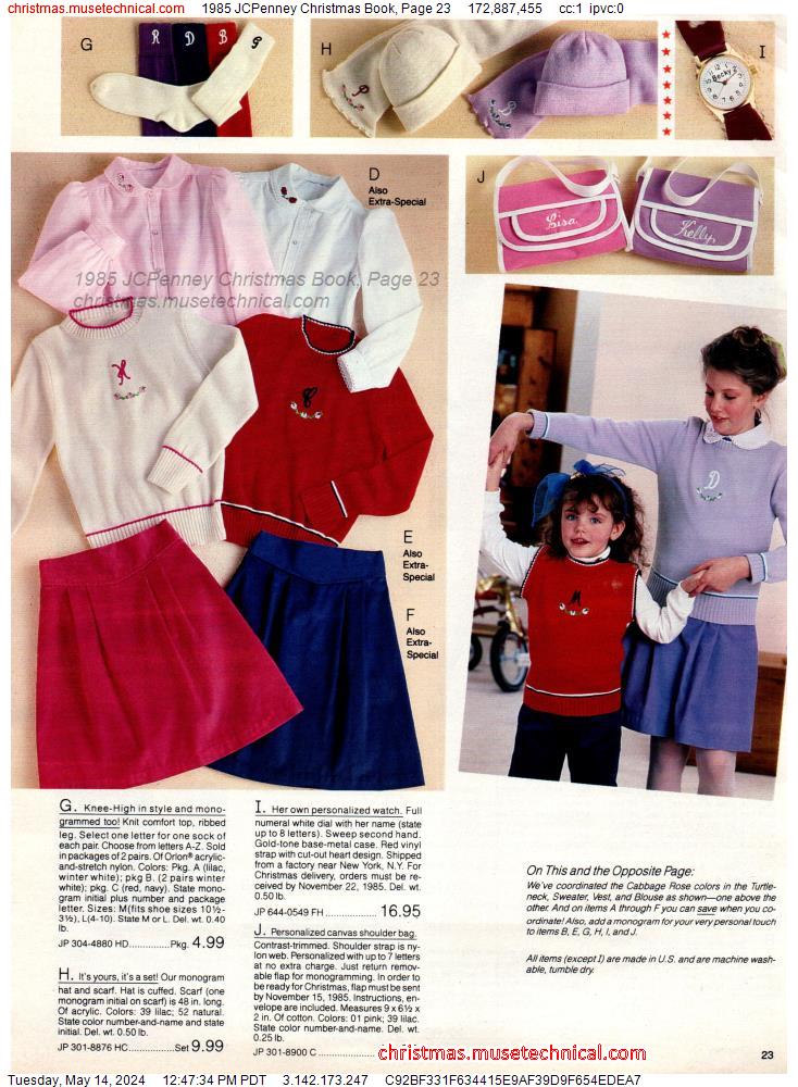 1985 JCPenney Christmas Book, Page 23