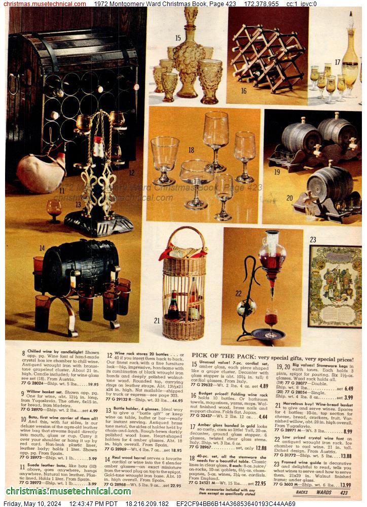 1972 Montgomery Ward Christmas Book, Page 423