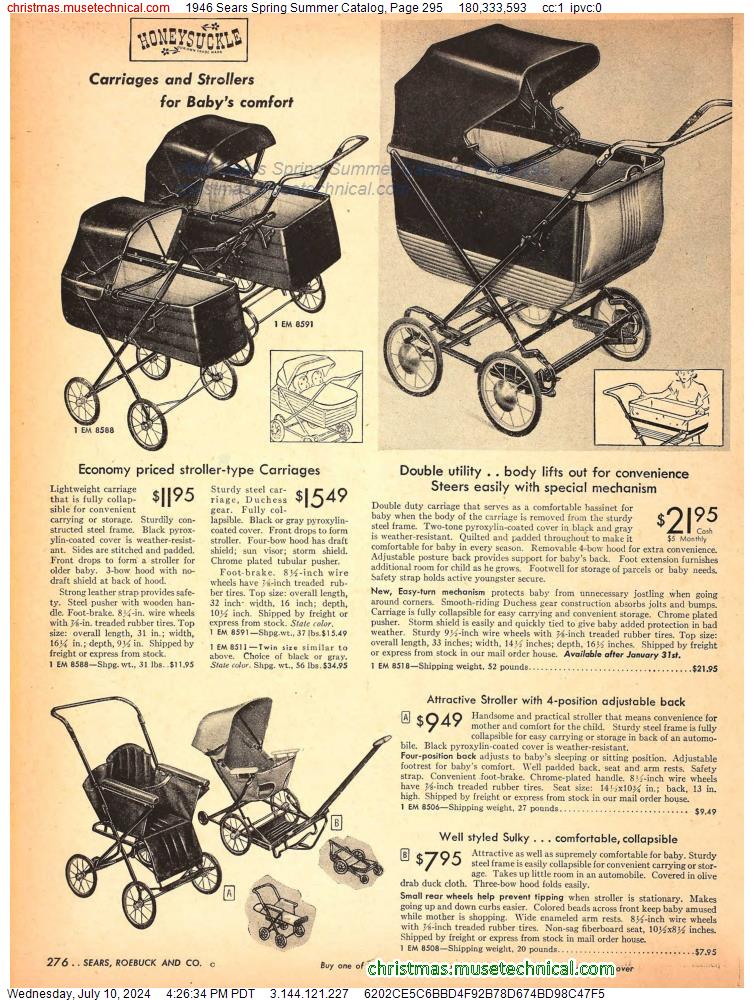 1946 Sears Spring Summer Catalog, Page 295