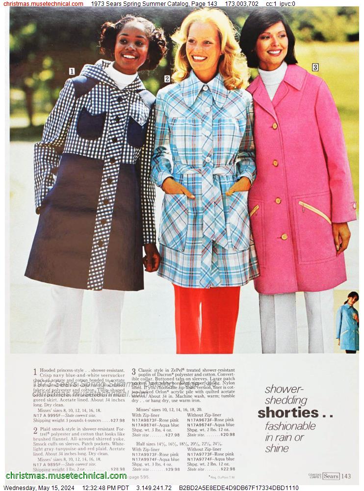 1973 Sears Spring Summer Catalog, Page 143