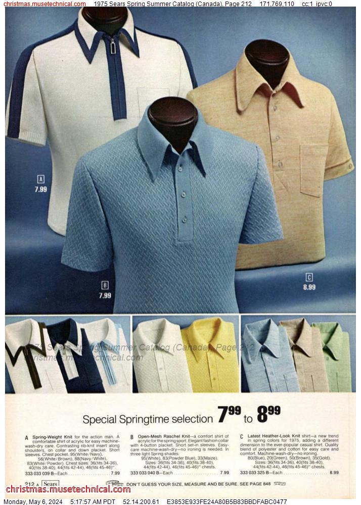 1975 Sears Spring Summer Catalog (Canada), Page 212