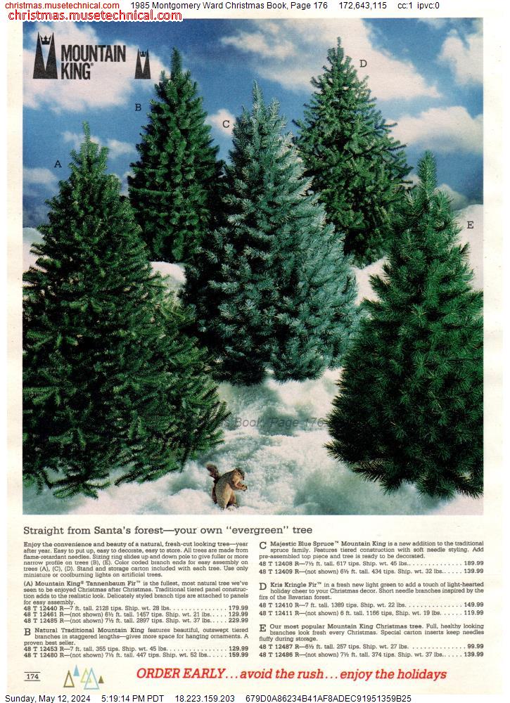 1985 Montgomery Ward Christmas Book, Page 176